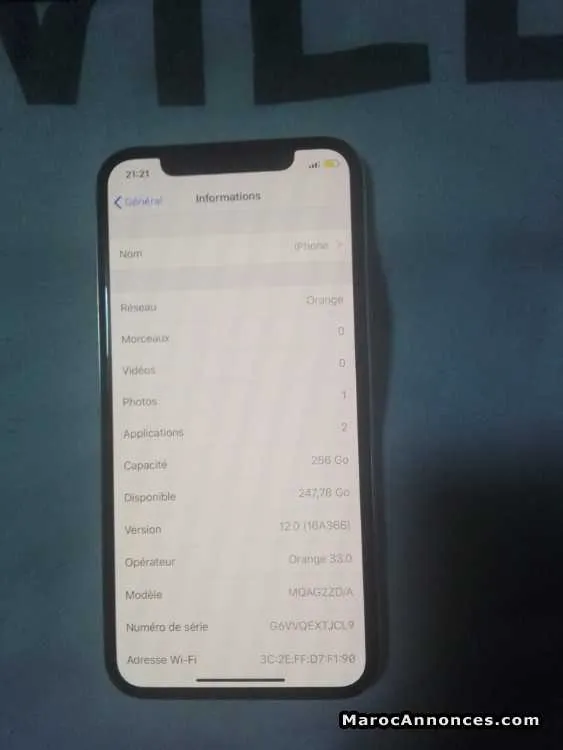 Iphone x 256 - الدار البيضاء