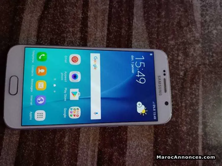 Samsung galaxy s6 blanc - الدار البيضاء (2)