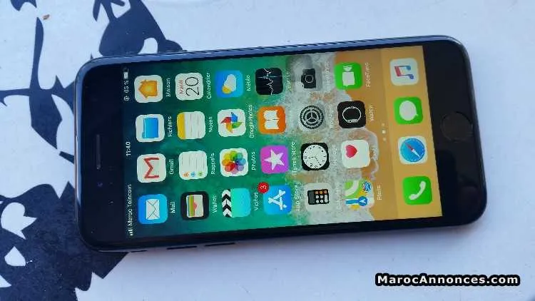 Iphone 7 black jet 128 gb - الرباط (2)