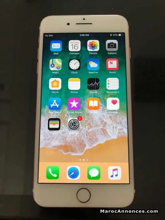 Iphone 7 plus rose gold 128gb - الجديدة
