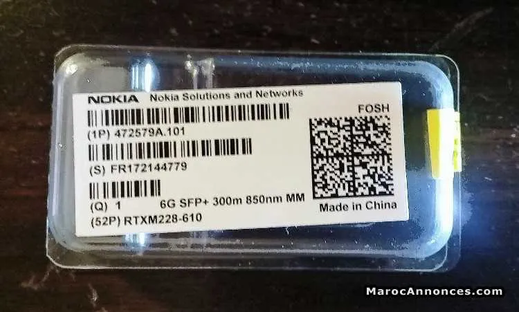 Sfp+ 6g 300mm 850nm sr multimode - الدار البيضاء (2)