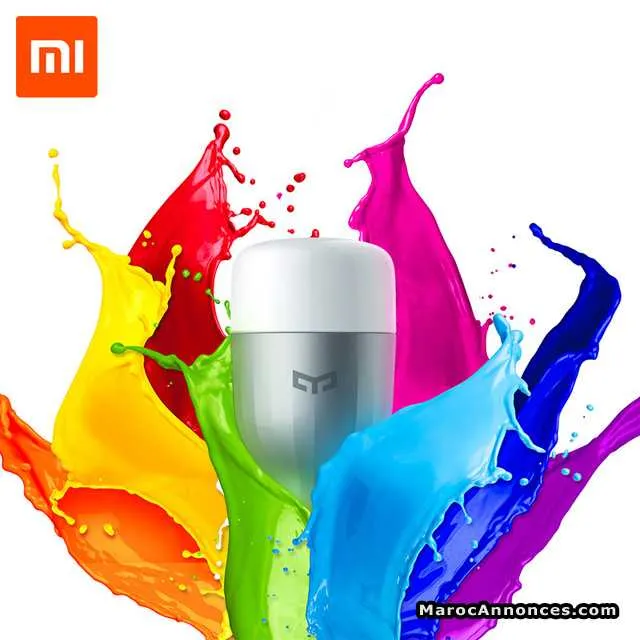 Xiaomi yeelight bulb (color) led e27 9w - الدار البيضاء (2)