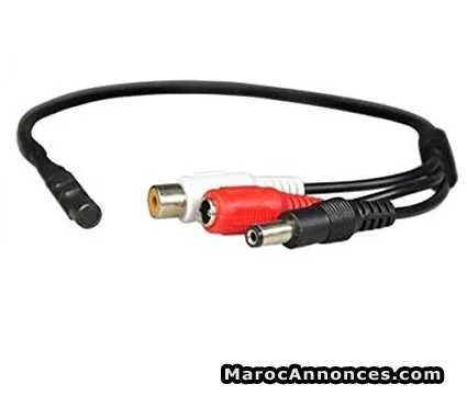 Mini mic audio microphone cable for cctv security - الدار البيضاء (2)