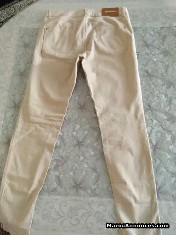 Pantalon zara beige 38 - الرباط (2)