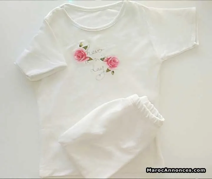 T-shirt et short pour filles - فاس (2)