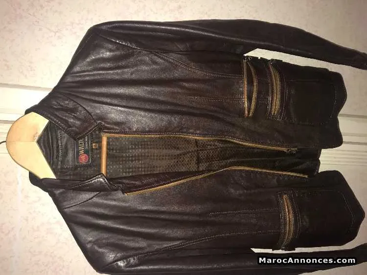 Jacket en cuir marron - الدار البيضاء
