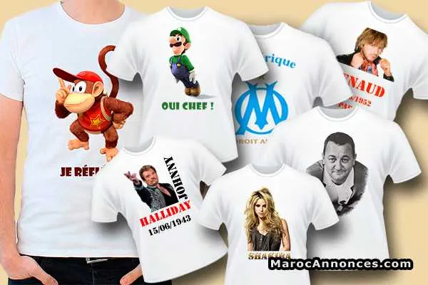 T-shirt impression - الرباط