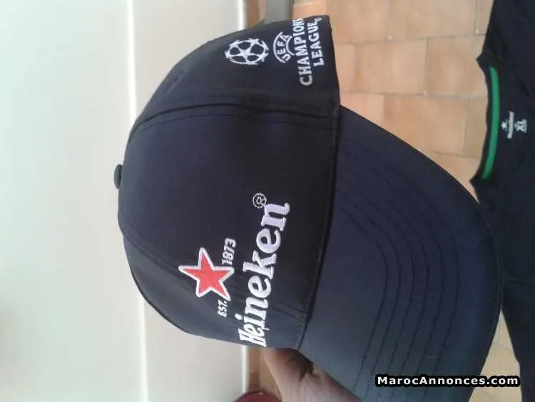 Casquette et t-shirt champions league heineken - الرباط