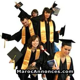 Toque & toges de remise de diplôme - الرباط