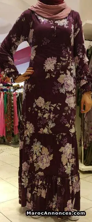 Robe langue fleurie - الدار البيضاء