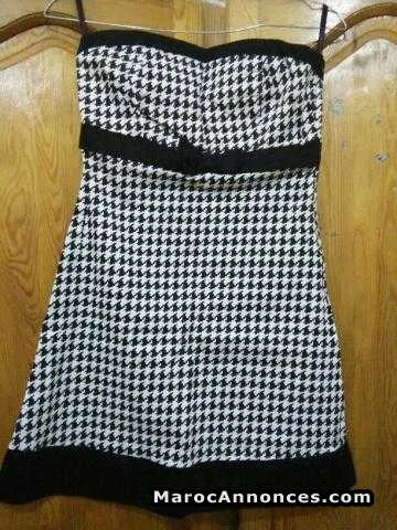 Mini robe noir et blanc - تمارة (2)