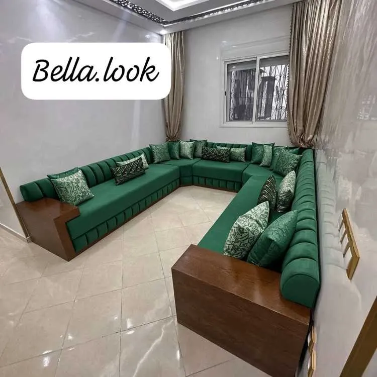 صالون l عبار 2/2,40 خشب بواروج توب اونتيطاش 6دالمخ - Tout le Maroc