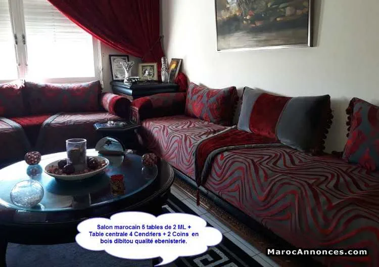 Salon marocain & chambre à coucher à vendre - الرباط