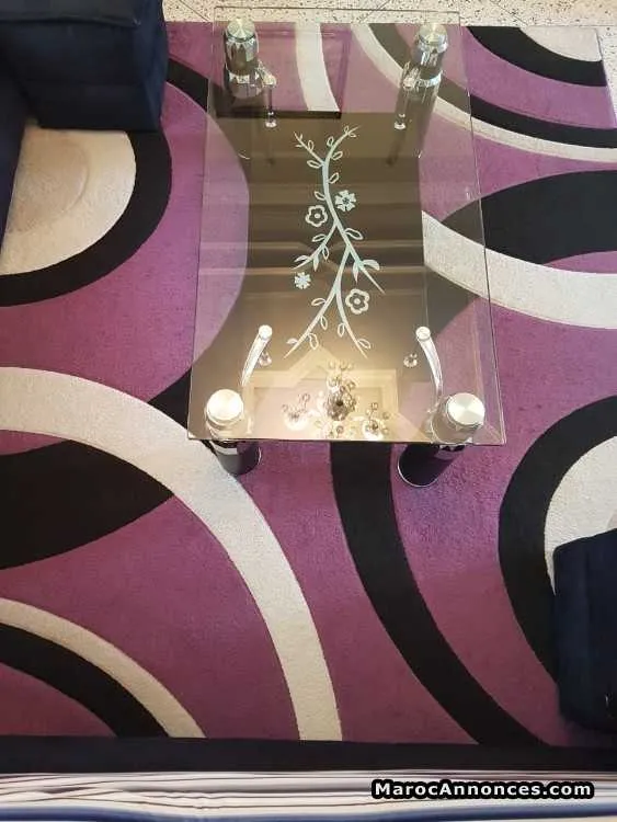 Tapis mauve pour salon à vendre le prix . - فاس (2)