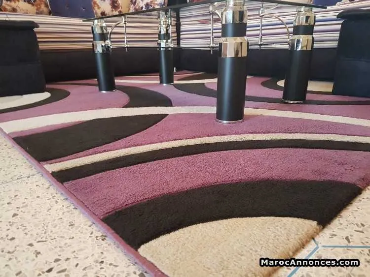 Tapis mauve pour salon à vendre le prix . - فاس