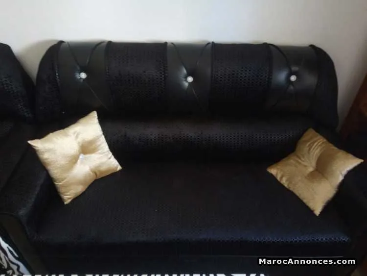 3 fauteuils noir - مكناس (2)