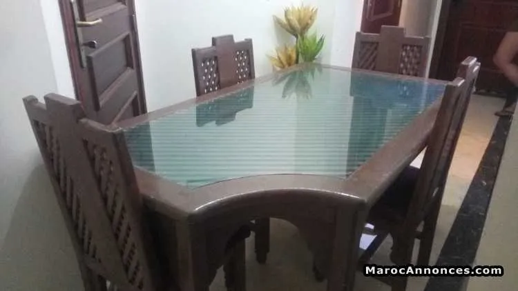 Table à manger en bois lassif - مراكش