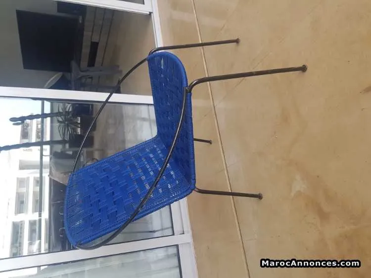 Chaise bleu design - الدار البيضاء (2)
