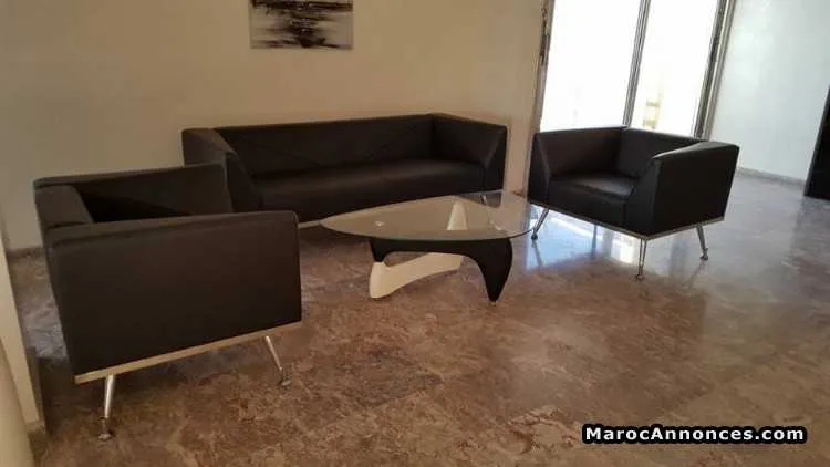 Salon en cuir à vendre - الدار البيضاء (3)