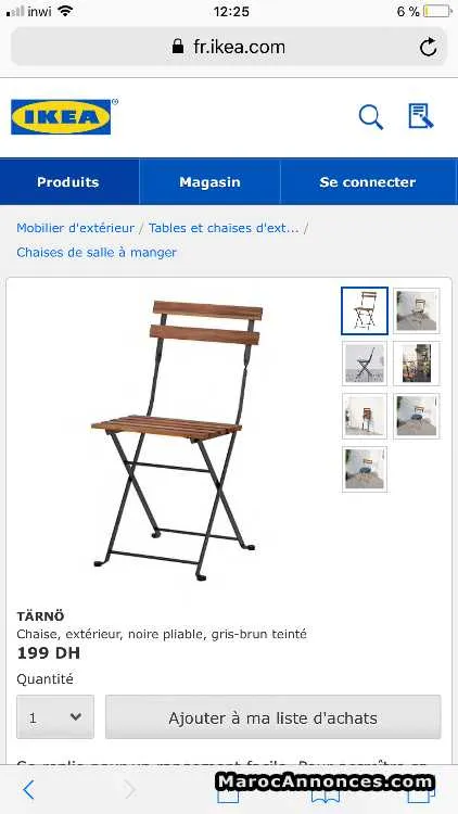 Table jardin ikea - الدار البيضاء (3)