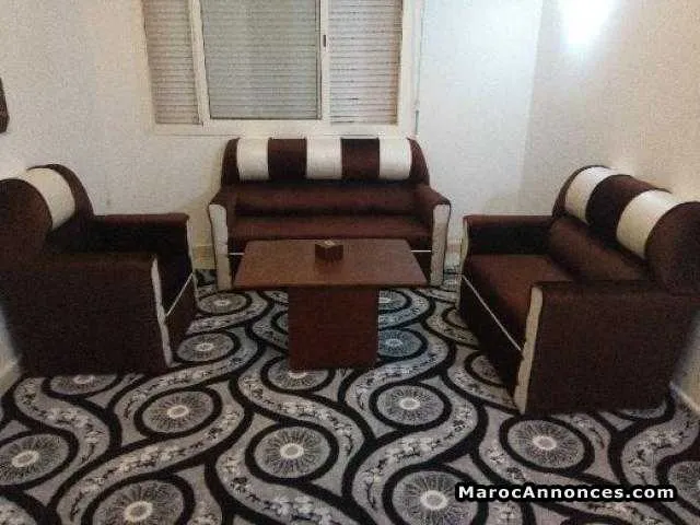 Tapis gris et noir - مكناس