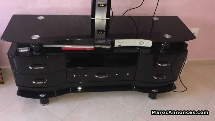Meuble television noir - الرباط (2)