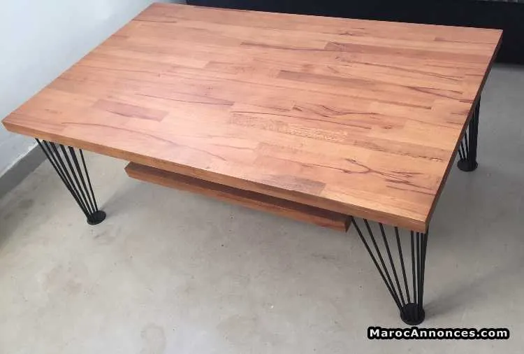 Table basse en bois massif - الدار البيضاء (2)