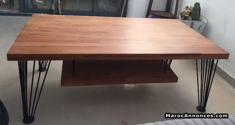 Table basse en bois massif - الدار البيضاء