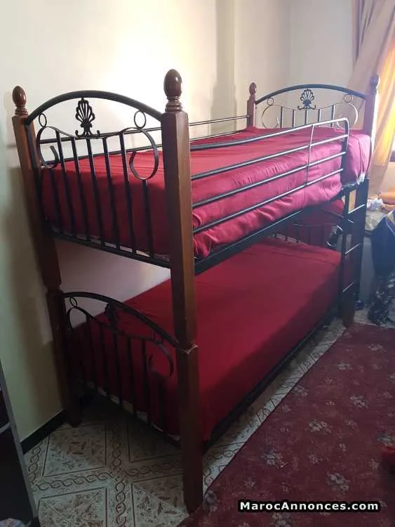 Lits superposé séparable avec matelas - مكناس (2)