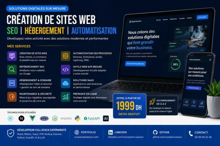 Cours de développement informatique - الدار البيضاء