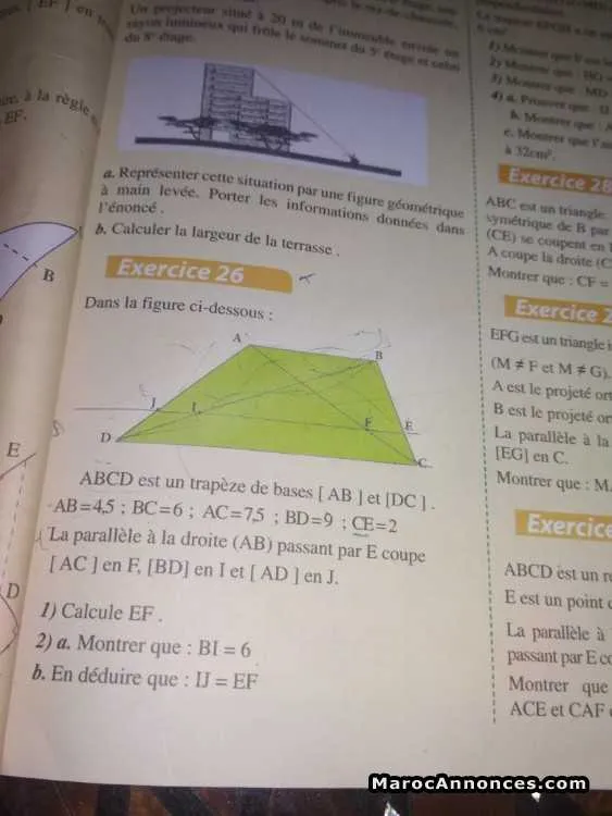 Cours de maths à domicile - الدار البيضاء