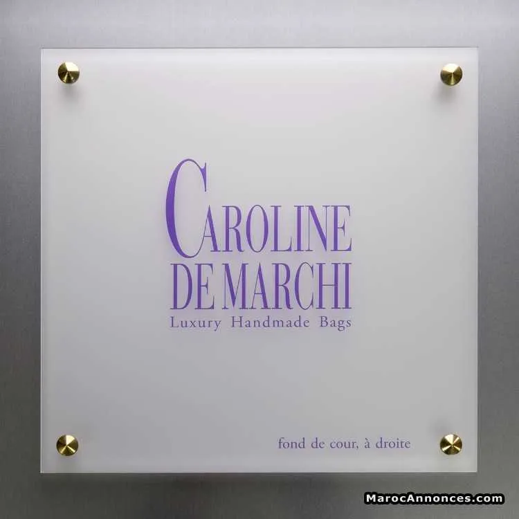 Pancarte affiche panneau plaque plexiglas - الدار البيضاء (2)
