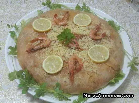 Préparation  bastilla poisson et poulet pour grands évenement - مراكش (3)