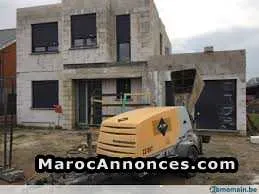 Location de pompe à chape avec opérateur - مراكش