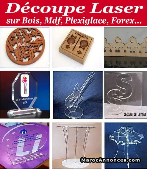 découpe laser de tout genre de support selon tout - الدار البيضاء