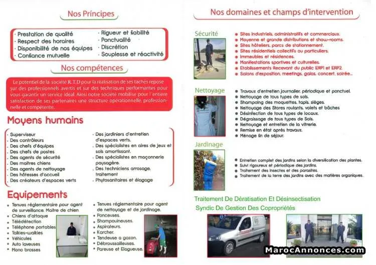 Securite,nettoyage,jardinage et gestion de syndic - Tout le Maroc (2)