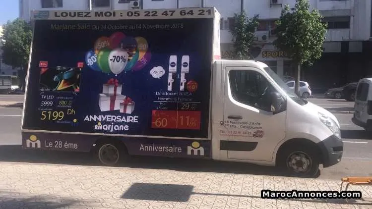 PublicitÉ mobile sur camion publicitaire - الدار البيضاء (3)