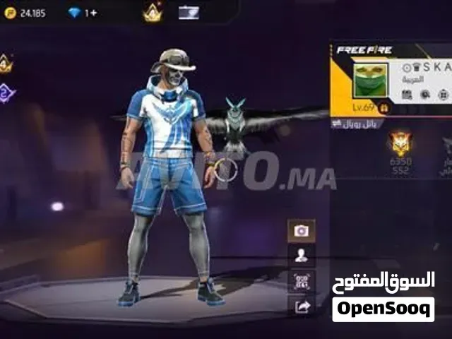 كونت فري فاير 67 في الليفر برايم 4 اسلحه خمسه اسلحه ايفو رائع - فاس
