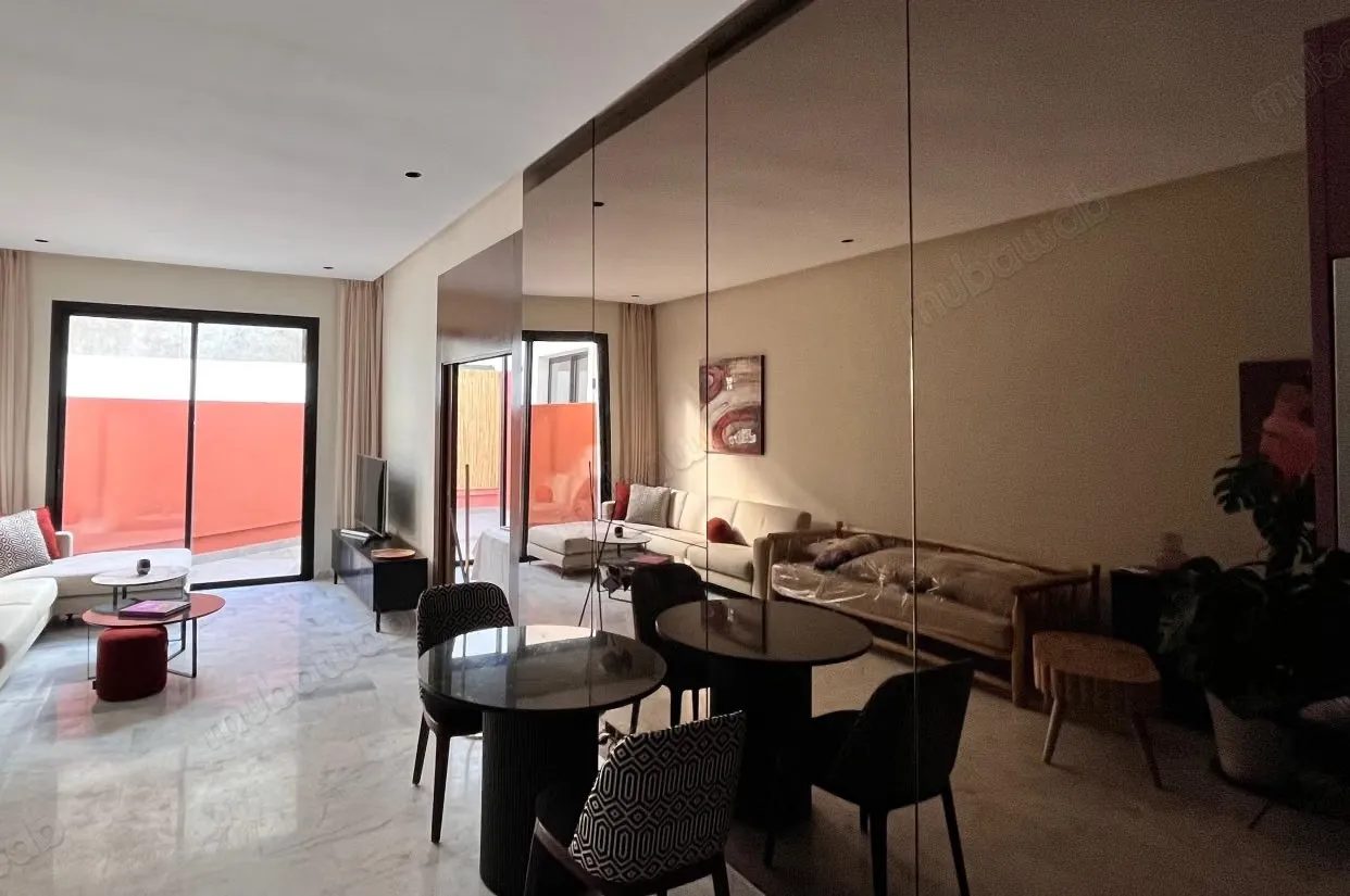 Location d'un appartement à Oasis. 
2 pièces. 
Bien meublé - الدار البيضاء (2)