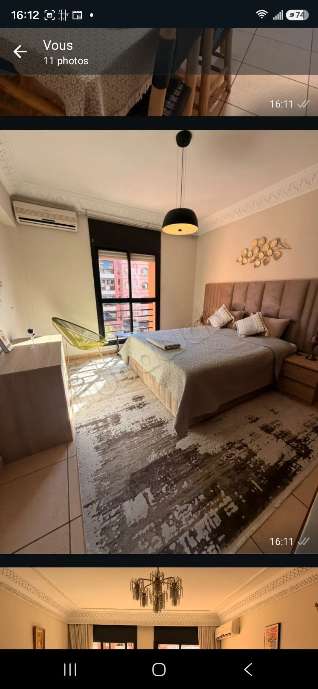 Très bel appartement en location à Guéliz. 3 grandes pièces... - مراكش (3)