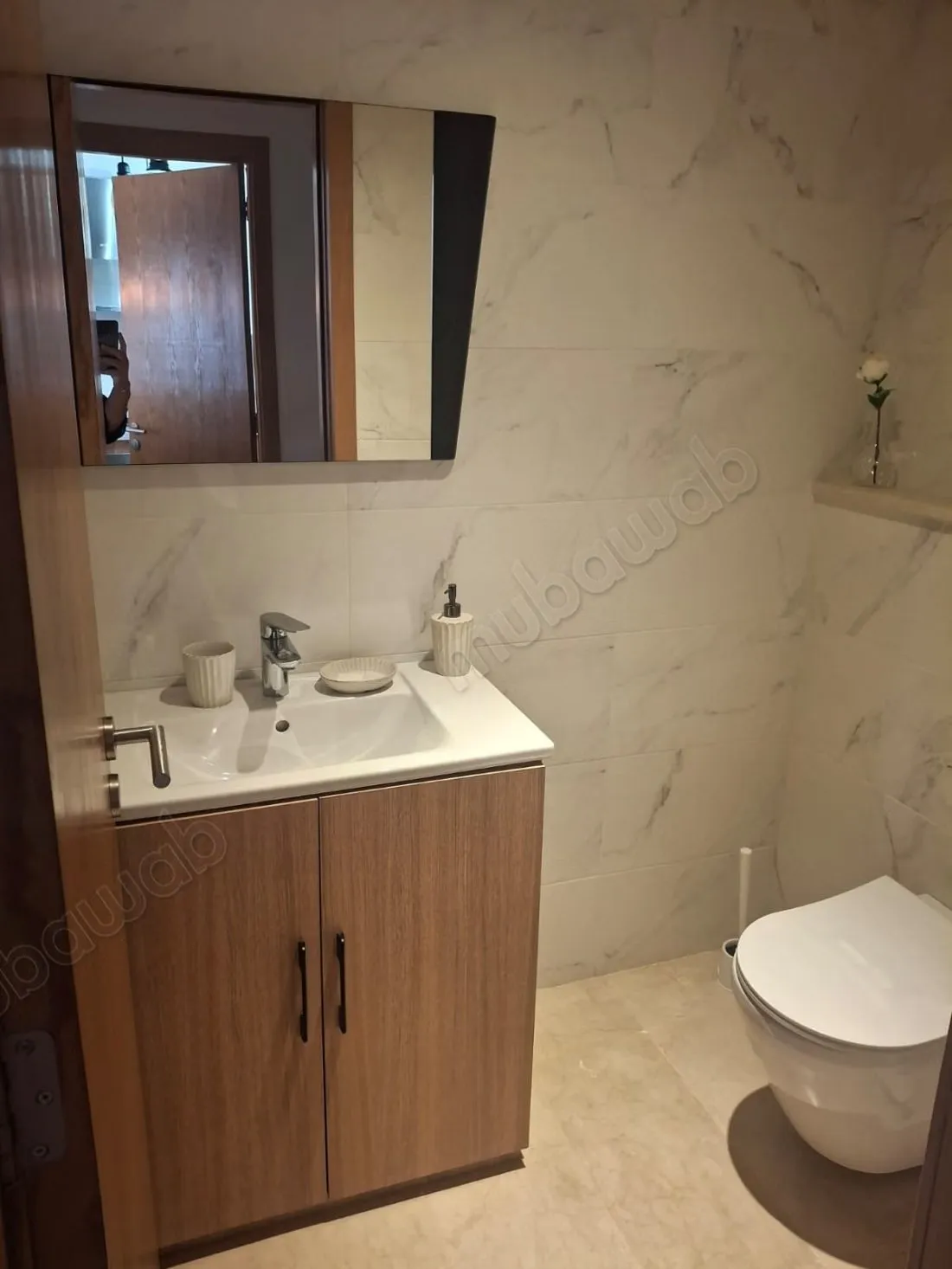 Studio meublé à louer avec piscine Dar Bouazza - دار بوعزة (3)