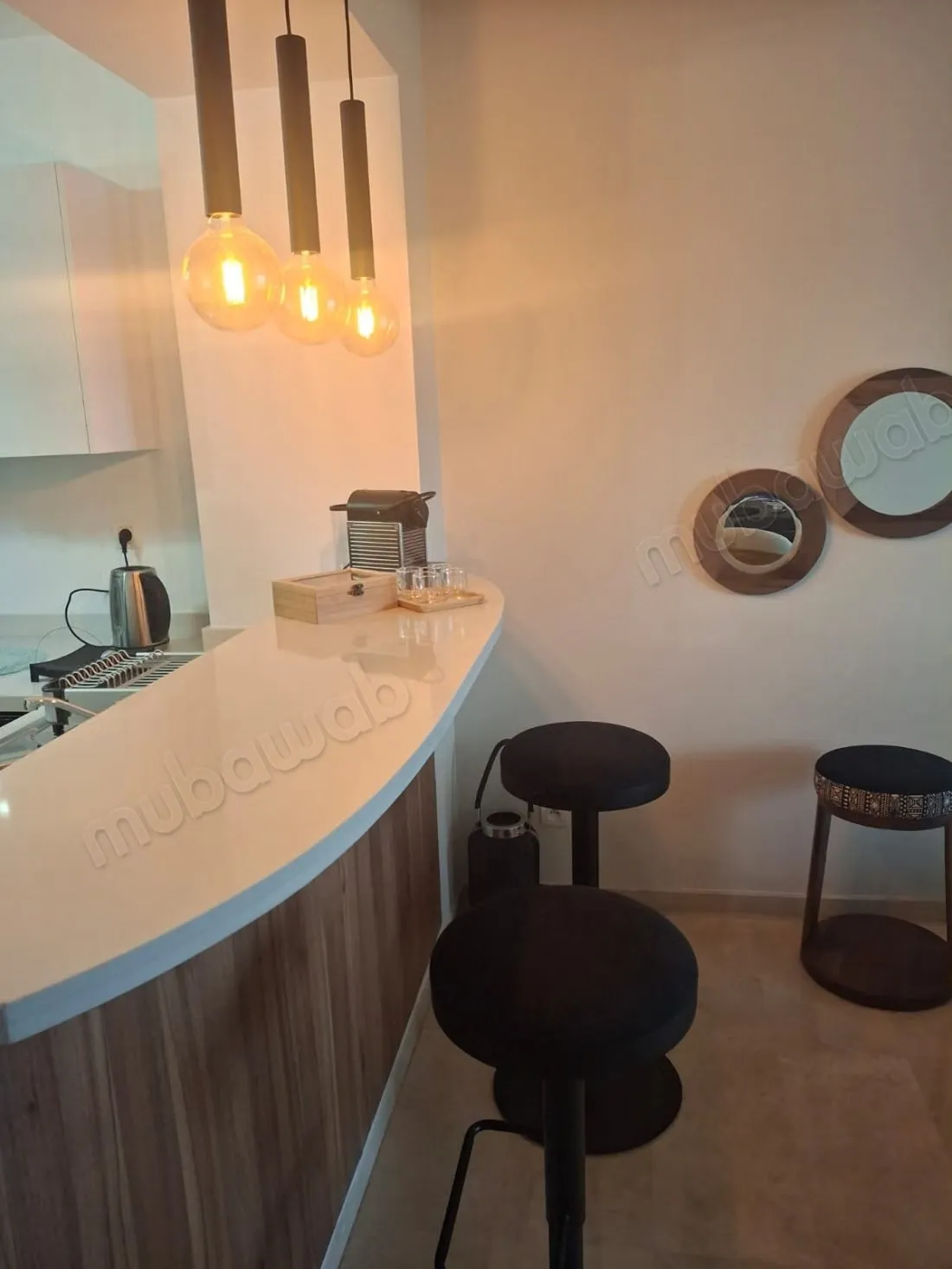 Studio meublé à louer avec piscine Dar Bouazza - دار بوعزة (2)