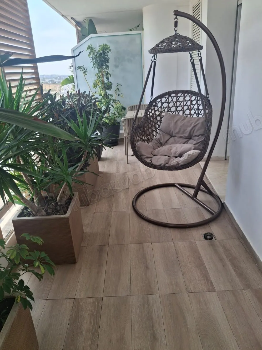 Studio meublé à louer avec piscine Dar Bouazza - دار بوعزة