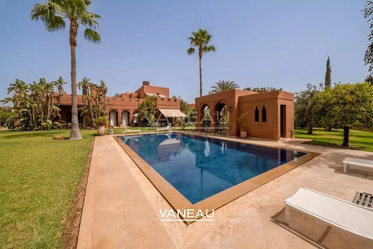 Magnifique villa route de l'Ourika vue Atlas - مراكش (3)