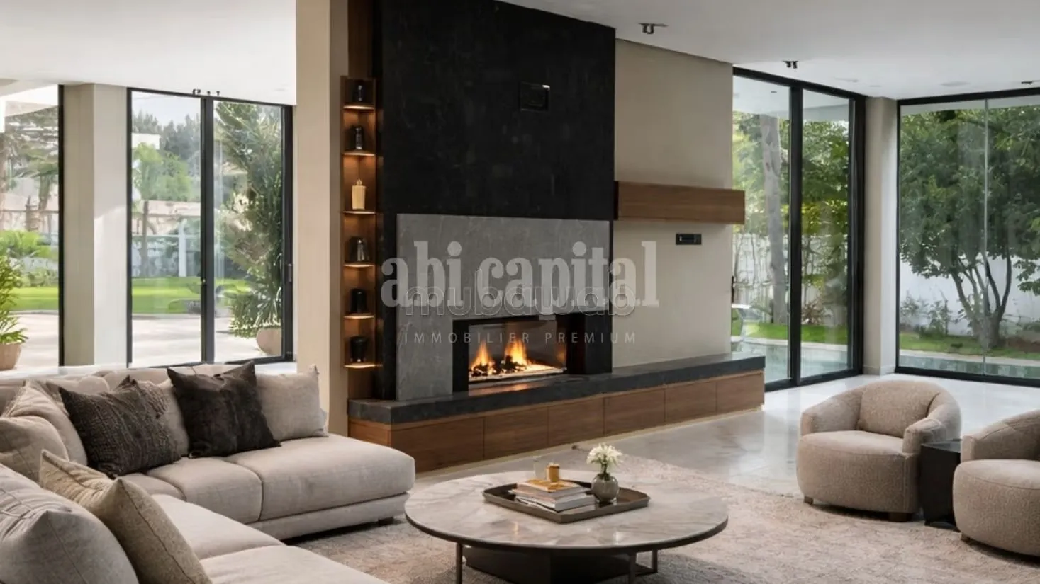 Villa de luxe à vendre Souissi 
Rabat terrain 1500 m² piscin... - الرباط (2)