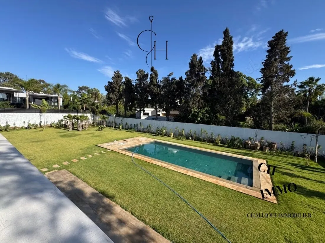 Location villa moderne - الرباط