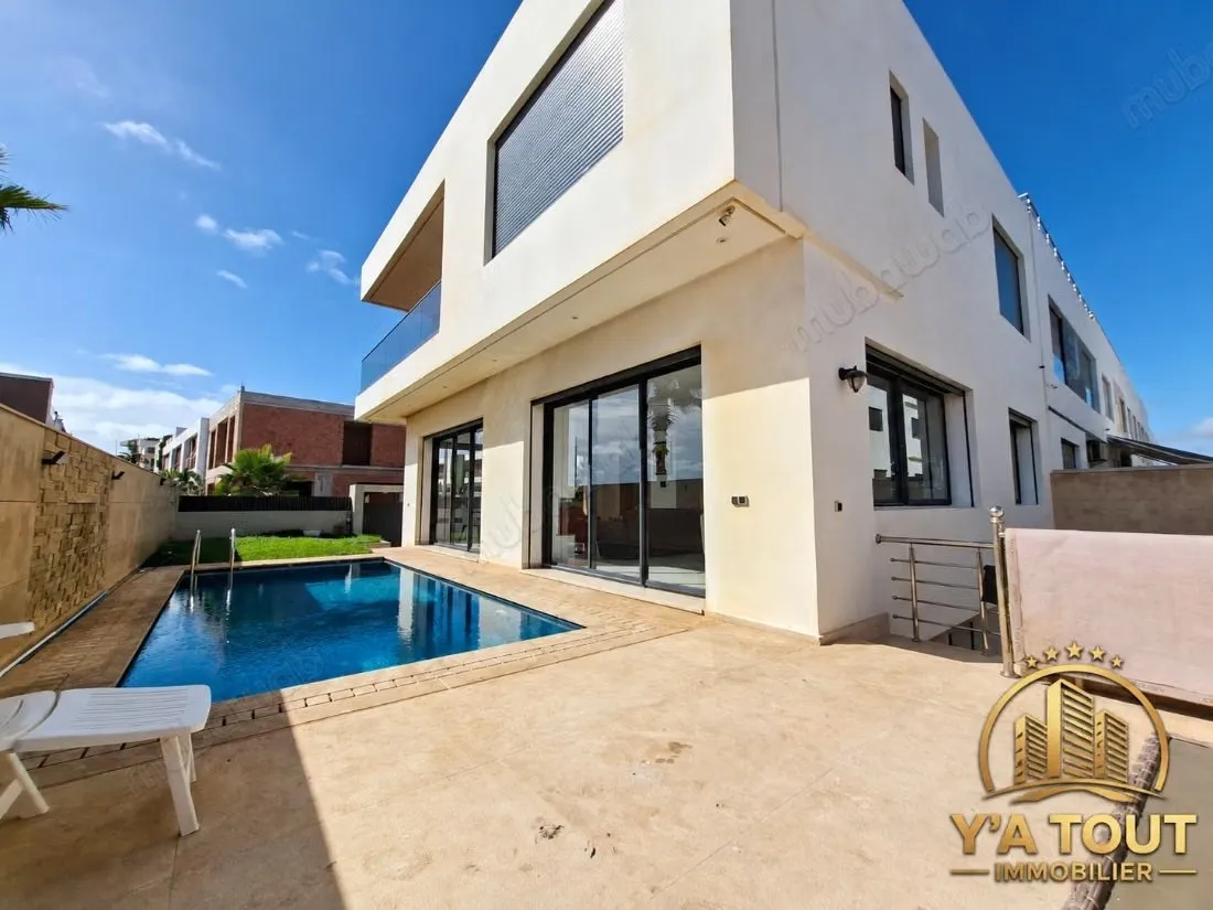 Villa Magnifique à louer à Harhoura - هرهورة