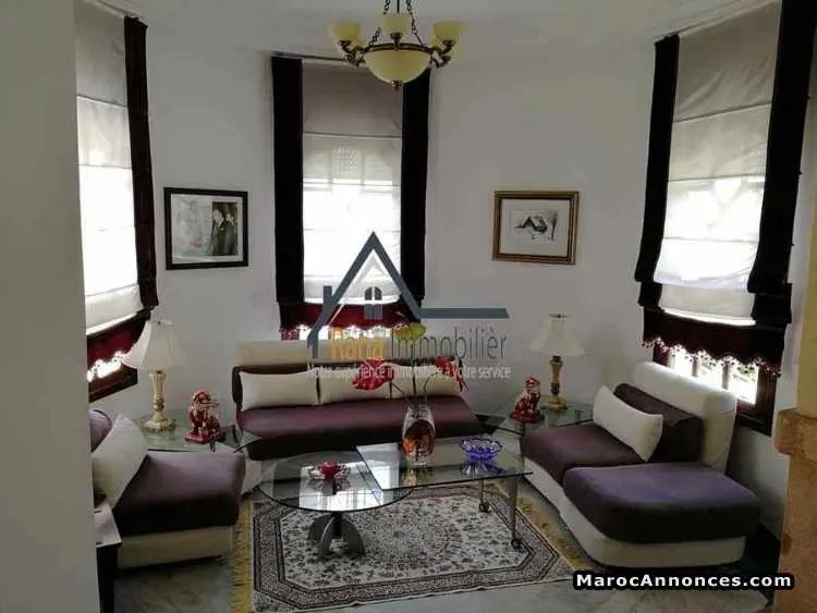 Villa   meublée 1000m2 à hay riad - الرباط