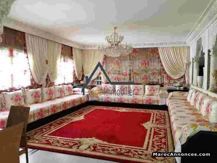 Villa   meublée 1000m2 à hay riad - الرباط (3)