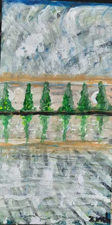 Peinture sur bois fin - فاس